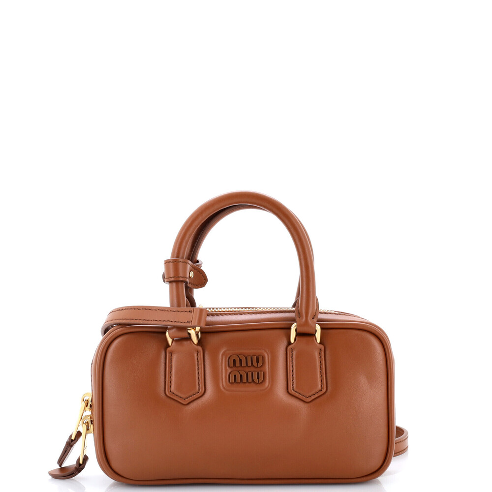Miu Miu Mini Arcadie Top Handle Bag Leather